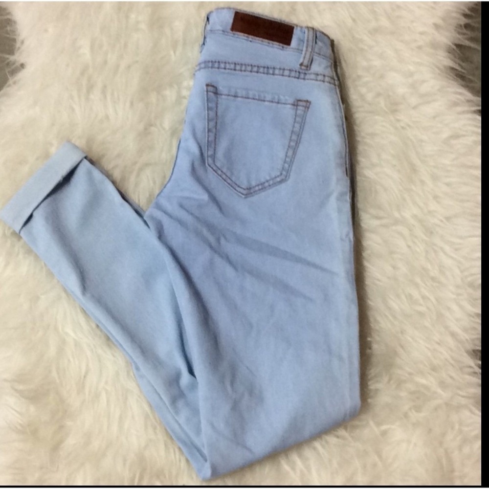 Monkey Ride Jeans USA Womens LT BLUE Style P6031C Skinny Jeans Size 9